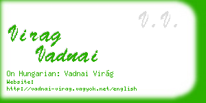 virag vadnai business card